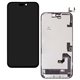 Дисплей для Apple iPhone 16 Plus, чёрный, с рамкой, High quality, (OLED), GX OEM hard