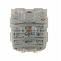 Клавиатура для Nokia 1200, серебристая, русская