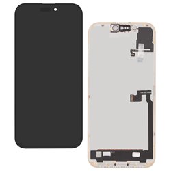 Дисплей для Apple iPhone 16 Pro Max, черный, с рамкой, High Copy, без ошибки, (OLED) hard diagnosable, DD-OLED