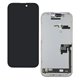 Дисплей Apple iPhone 16 Pro, чорний, з рамкою, High Quality, 120Hz, GXQC-Super OLED SOFT, Service Pack
