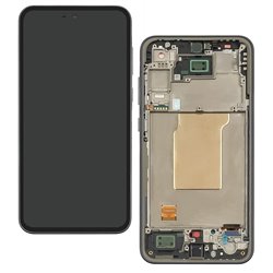 Дисплей для Samsung A356 Galaxy A35 (2024), черный, с синей рамкой, Original (PRC OD), GH82-34221A
