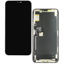 Дисплей для iPhone 11 Pro Max, черный, с сенсорным экраном, с рамкой, High Quality, GX-OLED SOFT, без упаковки