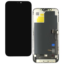 Дисплей для Apple iPhone 12 Pro Max, черный, с сенсорным экраном, с рамкой, (OLED), High Quality, JK-OLED SOFT, без упаковки