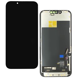 Дисплей для Apple iPhone 13, черный, с сенсорным экраном, с рамкой, (OLED), High Quality, JK-OLED SOFT, без упаковки