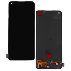 Дисплей для Oppo Reno 7, Reno 7 5G, Reno 7 SE, Reno 8, Reno 8 5G, Reno 8T, черный, без рамки, оригинал (переклеенное стекло), CPH2363/CPH2371/PFCM00/CP ...