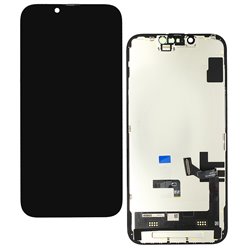 Дисплей для Apple iPhone 14, черный, с сенсорным экраном, с рамкой, (OLED), High Quality, JK-OLED SOFT, без упаковки