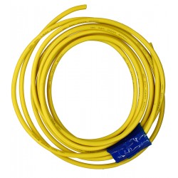 Кабель в силіконовій ізоляції 10AWG, 5,3 мм², 1 м, жовтий, UL3135