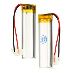 Акумулятор універсальний, 80 мм, 13 мм, 5,0 мм, Li-ion, 3,7 В, 500mAh, 801351p з контролером