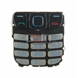 Клавиатура для Nokia 6303, серебристая, русская