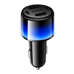 Автомобильное зарядное устройство Hoco Z69, 2 USB, 2 Type-C PD 24W, черное