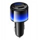 Автомобильное зарядное устройство Hoco Z69B, USB, 2 Type-C PD 57W, с дисплеем, черное