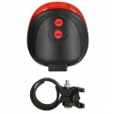 Велоліхтар STOP DW-681-5LED + 2LASER, Waterproof, 2хAAA