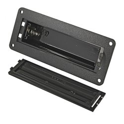 Держатель аккумуляторов 18650, 1x1, с контактами, с крышкой, тип 4
