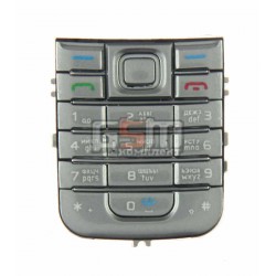 Клавиатура для Nokia 6233, серебристая, русская