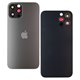 Задняя панель корпуса для Apple iPhone 12 Pro, серый, со стеклом камеры, small hole, Graphite