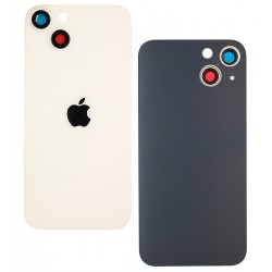 Задня панель корпусу для Apple iPhone 13, білий, зі склом камери, small hole