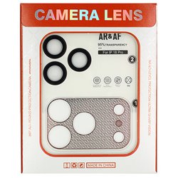 Захисне скло для камери iPhone 18 Pro, iPhone 17 Pro, комплект з AR+AF покриттям в упаковці (Burgundy)