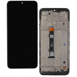 Дисплей для Motorola Moto G50, черный, с рамкой, High quality, XT2137