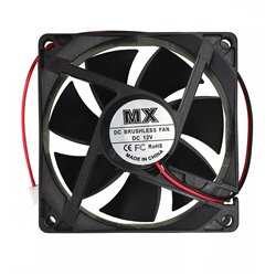 Вентилятор MX-8025 80 x 80 x 25 мм, 12V, 0.2A, 2 провода