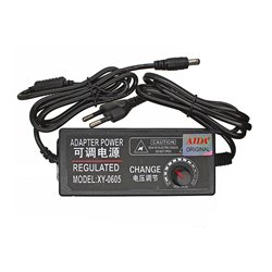 Блок питания XY-0605 3.5-12V, 5A, штекер 5.5x2.5мм, универсальный регулируемый