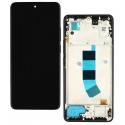 Дисплей для Xiaomi Redmi Note 13 4G, черный, с рамкой, оригинал (PRC) (переклеенное стекло)