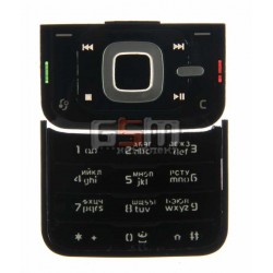 Клавиатура для Nokia N81, черная, русская, верхняя, нижняя
