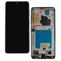 Дисплей для Samsung G990 Galaxy S21, черный, с серой рамкой, China Quality, (TFT)