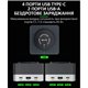 Сетевое зарядное устройство RELIFE Q7, 80 Вт, Wireless Charge, Quick Charge, 6 портов