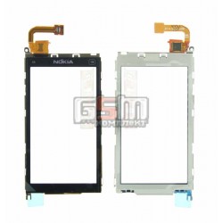 Тачскрин для Nokia X6-00, черный, с рамкой Тачскрин для Nokia X6-00, черный, с рамкой