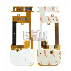 Шлейф для Nokia 2220s, копия, межплатный, с компонентами, с верхним клавиатурным модулем