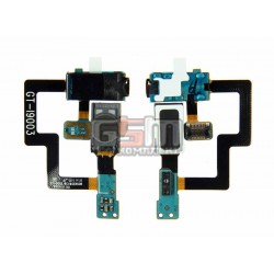 Коннектор handsfree для Samsung I9003 Galaxy SL, со шлейфом, с динамиком