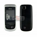 Корпус для Nokia 2220s, сріблястий, China quality ААА