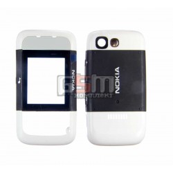 Корпус для Nokia 5200, черный, high-copy, передняя и задняя панель