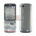 Корпус для Nokia C3-01, сріблястий, China quality ААА