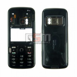 Корпус для Nokia N79, копия AAA, черный, с клавиатурой