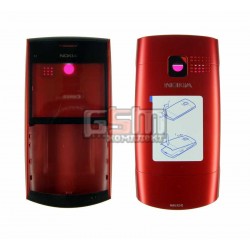 Корпус для Nokia X2-01, красный, high-copy