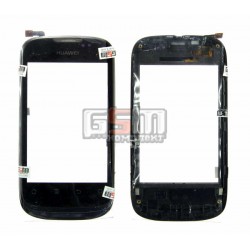 Тачскрин для Huawei U8650; Kyivstar Aqua; MTC 955, черный, с передней панелью Тачскрин для Huawei U8650; Kyivstar Aqua; MTC 955, черный, с передней панелью