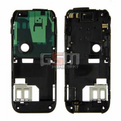 Средняя часть корпуса для Nokia 6233, черный, полный комплект