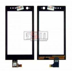 Тачскрин для Sony ST25i Xperia U, черный Тачскрин для Sony ST25i Xperia U, черный