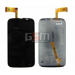 Дисплей для HTC T328w Desire V, черный, с сенсорным экраном (дисплейный модуль)