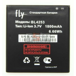 Аккумулятор BL4253 для Fly IQ443 Trend, оригинал, (Li-ion 3.7V 1800mAh), (P104-F99000-010) Аккумулятор BL4253 для Fly IQ443 Trend, оригинал, (Li-ion 3.7V 1800mAh), (P104-F99000-010)