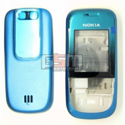 Корпус для Nokia 2680s, синій, China quality ААА, з клавіатурою