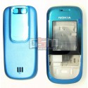 Корпус для Nokia 2680s, синій, China quality ААА, з клавіатурою