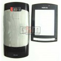Корпус для Nokia 303 Asha, High quality, сірий