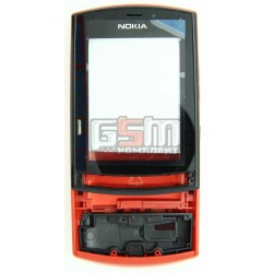 Корпус для Nokia 303 Asha, High quality, червоний