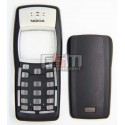 Корпус для Nokia 1100, 1101, чорний, China quality ААА, передня і задня панель