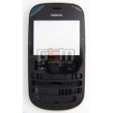 Корпус для Nokia 200 Asha, чорний, China quality ААА