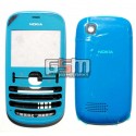 Корпус для Nokia 200 Asha, High quality, синій
