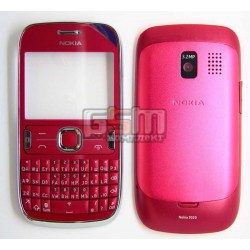Корпус для Nokia 302 Asha, красный, копия ААА
