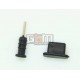 Заглушки защиты коннектора зарядки и коннектора наушников для iPhone 5, черные